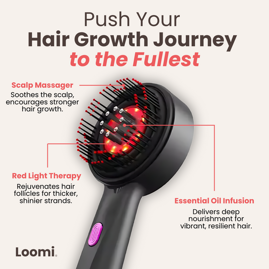 Hair Oiling Red Light Massager