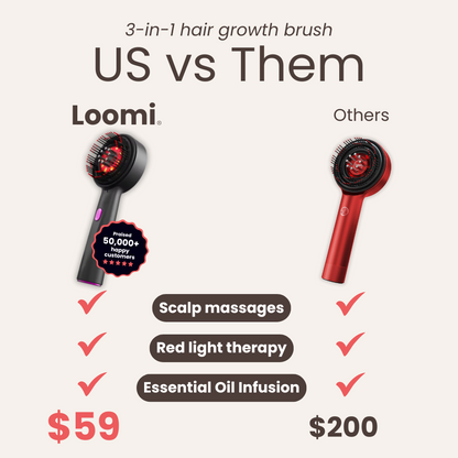 Hair Oiling Red Light Massager